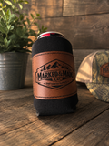 Koozie w/ Leather Engraved Patch