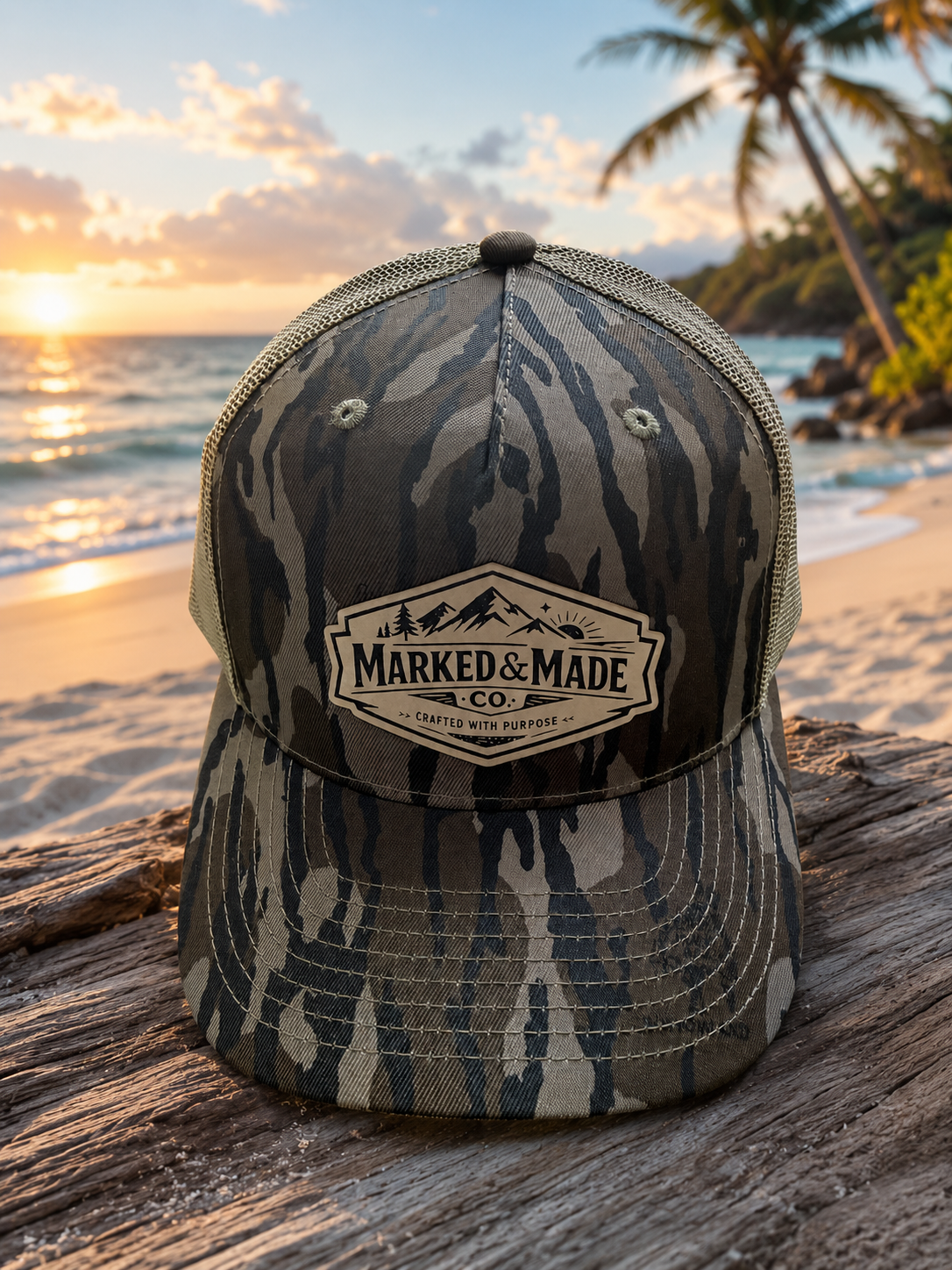 Leather Engraved Hat - Richardson