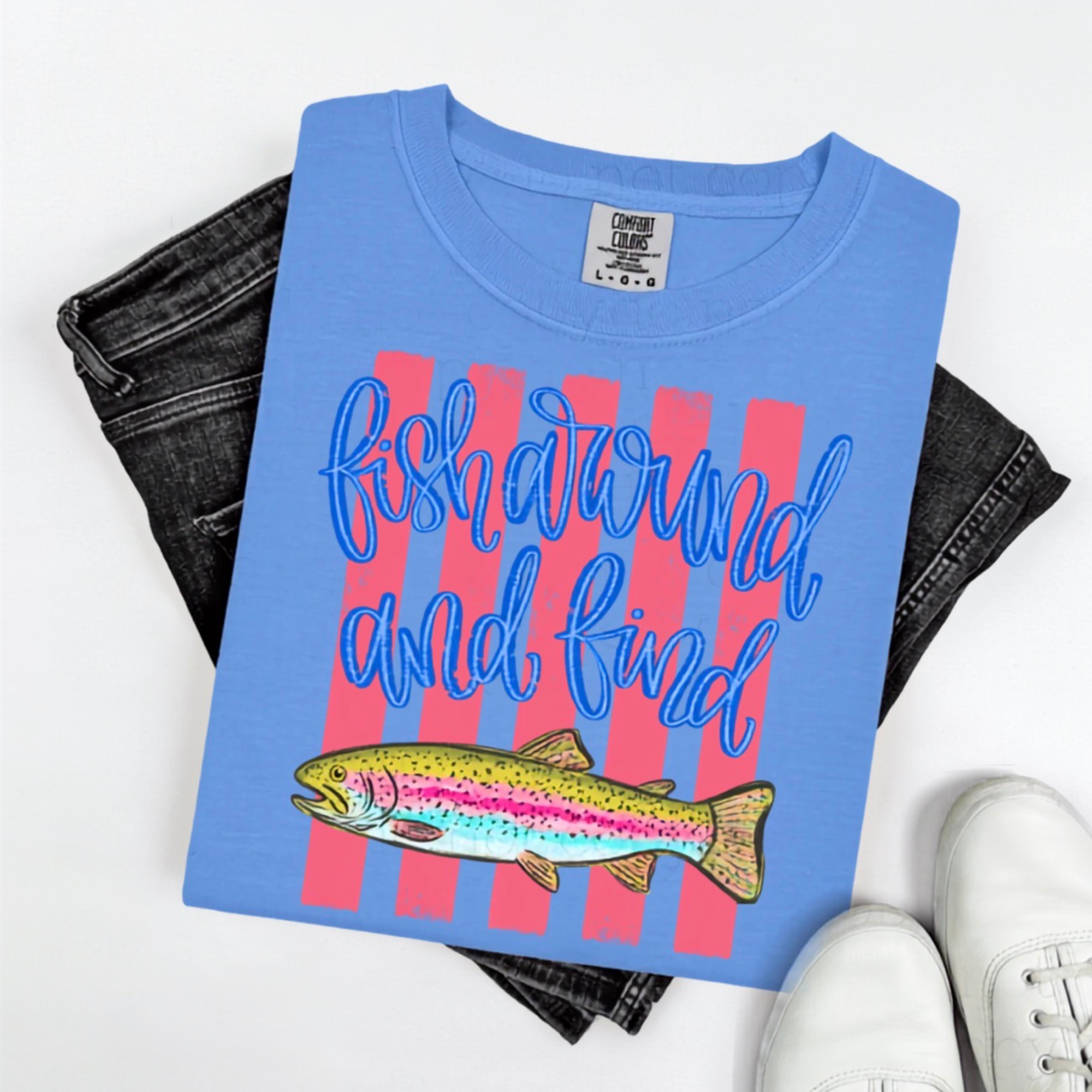 FISH AROUND & FIND OUT T-SHIRT