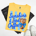 SUNSHINE & ICED COFFEE - T-SHIRT